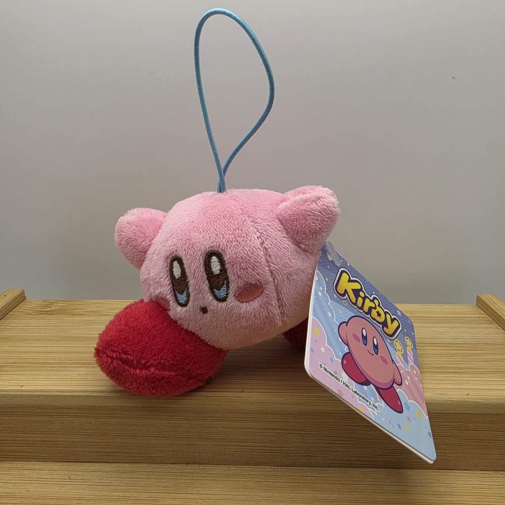 NWT SKJ USA HAL Kirby Plush Keychain Claw Grab Prize Running Nintendo Mascot Toy